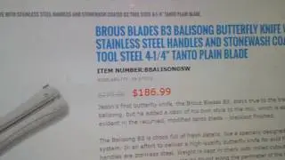 SMKW FLASH SALE: Brous B3 Balisong