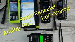 Режим ретранслятора радиосигнала SenHaiX 8900 и приложение RealPTT PoC (аналоговый PoC/ PoC-анало...
