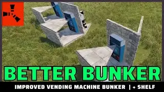 Rust Base Core Bunker | Eco-raid-proof Vending Machine | No HQM Square | Shelf Tip | Lower Upkeep