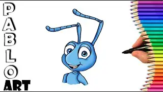 How to draw Flik from a Bug's Life | Learn to Draw step by step