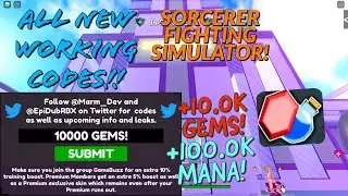 NEW *SECRET* CODES IN SORCERER FIGHTING SIMULATOR!