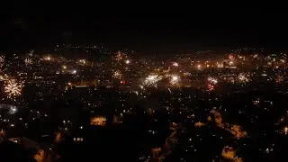 Fireworks in Tbilisi. New Year