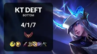 KT Deft Caitlyn vs Jhin BOTTOM - KR GRANDMASTER Patch 14.24