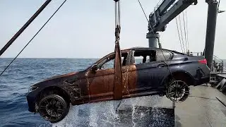 Found This Black BMW M5 F90 in the Ocean&hellip; | ASMR Car Restoration