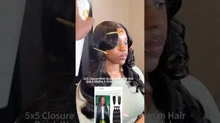 Quick Weave Straight Bundles With Closure Human Hair | Hair from Aliprincess Hair on Amazon
