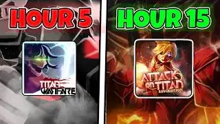 One Life in EVERY Attack on Titan Game on Roblox