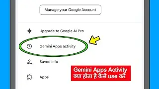 Gemini apps activity kya hai | Meaning of gemini apps activity