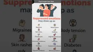 Psychologist Sam Says. | Effects of Suppressed Emotions