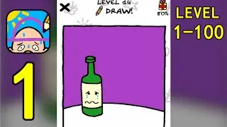 Just Draw - Drawing Puzzles Gameplay Walkthrough 1 - 100 Levels (IOS) | Snack Game