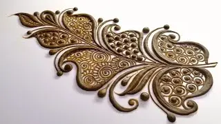 Beautiful Henna Vine Design || New Mehendi design Motif.