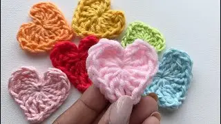 Легкие сердечки крючком ~ Для АБСОЛЮТНЫХ НАЧИНАЮЩИХ