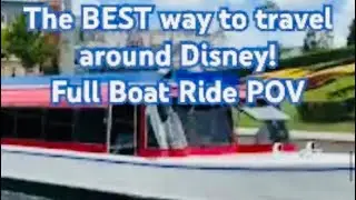 Walt Disney World Friendship Boat Ride POV on a gorgeous day -Yacht/Beach Club to Boardwalk 2025  
