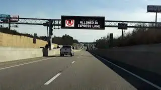 Interstate 75 - Georgia (Exits 227 to 216) southbound (Express Lanes)