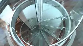 Installation of an enzie Universal Glass Spiral Staircase