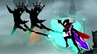 Stickman Legends: Shadow Fight - Raven Character, First Strong BOSS Death Cavalry