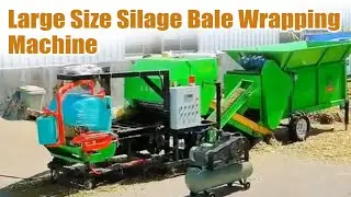 Heavy-Duty Silage Baling & Wrapping Machine | Large-Size Packaging Solution#silage #silagebaler