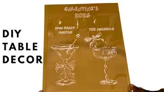 Last-Minute Valentine&rsquo;s Day Cricut DIY | Acrylic Drink Sign & Place Cards