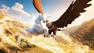 The combination of eagle and horse: a perfect match.