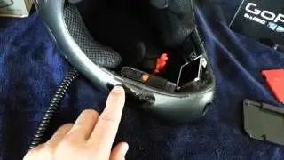 Helmet with video camera, Bluetooth, and HAM Radio inside it. Paragliding Helmet.