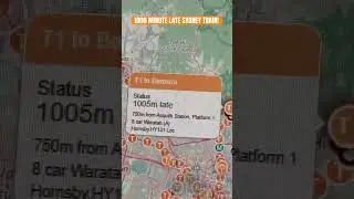1000 MINUTE LATE SYDNEY TRAIN #shorts #sydney #sydneytrains