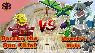 Barako The Sun Chief vs Mowzie's Mobs | Minecraft Mob Battle
