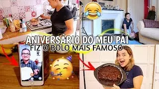 ANIVERSÁRIO DO MEU PAI, FIZ O BOLO DE CHOCOLATE MAIS FAMOSO DO YOUTUBE E MUITO MAIS ♥ - Bruna Paula
