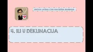 4. ili u  deklinacija
