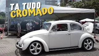 FUSCA COM MOTOR CROMADO E UM INTERIOR INCR&Iacute;VEL