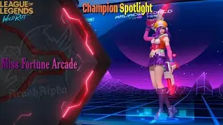 League of Legends Wild Rift: Miss Fortune Arcade Champion Spotlight  (New Skin)