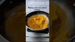 Homemade Charcoal powder #homemade #charcoal #powder #coldprocesssoapmaking #viral #ytshorts #shorts