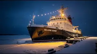 10 Stunden Hafenger&auml;usche ⚓️ | Schiffsdiesel & Wind zum Einschlafen