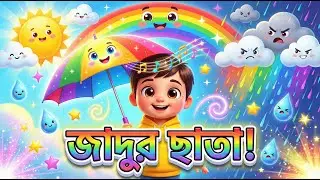 টুকটুক আর জাদুর ছাতা ☂️🌈 | Bangla Kids Fantasy Story | Magical Adventure