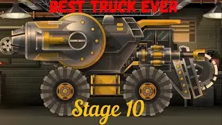 Earn to Die 2. Stage 10. Quarry Truck Speedrun | BEST TRUCK AGAINST ZOMBIES