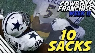 Madden 17 Franchise Mode Gameplay | HARASSING JOE FLACCO!!! (Cowboys vs Ravens S1-W11)
