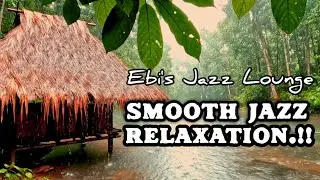 Cozy Saung Rain Ambience  | Relaxing Smooth Jazz Music to Study, Work or Sleep