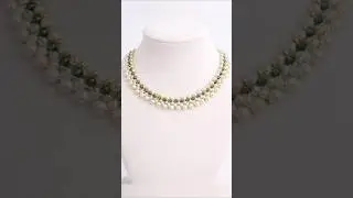 Elegant Pearl Necklace | Handmade Jewellery | Pearl Necklace Design 💛 | Jewellery Shorts #shorts #yt