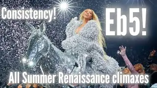 (E♭5) Beyoncé | All 'Summer Renaissance' Climax Attempts | Renaissance World Tour