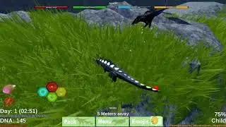 Playing Dinosaur Simulator as  godzilla combined with a trex!!! #dinosimulator #roblox #playstation