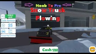Working Codes Snow Truck Plowing!