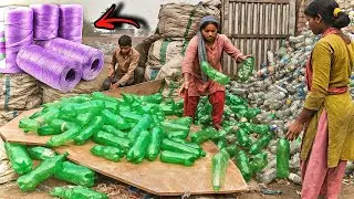 Recycling 1 Million Plastic Bottles Daily into Rope Rolls | Incredible Factory Process