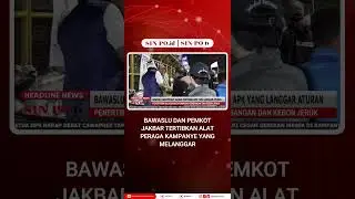 Bawaslu and the West Jakarta City Government Control Violating Campaign Materials