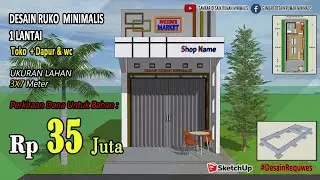 Desain Ruko 1 Lantai Minimalis Budget 35 Juta!