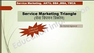 Service Marketing Triangle Made Easy | One Video Complete Concept