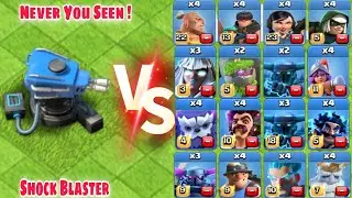 Shock Blaster Vs every new troops 🔥 Clasher Monu10