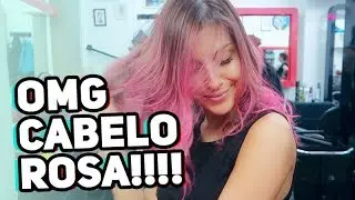 PINTEI MEU CABELO DE ROSA!!!!! | Nah Cardoso