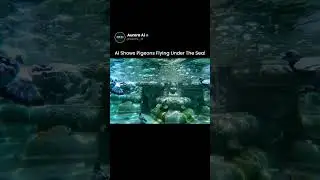 AI ASMR: Pigeons Flying Underwater 🌊🕊️ | Oddly Satisfying AI Animation