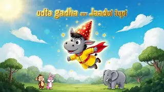 Golu the Donkey and the Flying Hat 🪄 | Golu The Flying Donkey | Children's Story | Hindi Cartoo