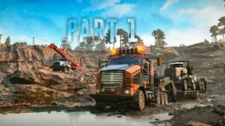 Snowrunner Gameplay #1k Transport A Biggest Oil Rig Salvage Semi-Trailer