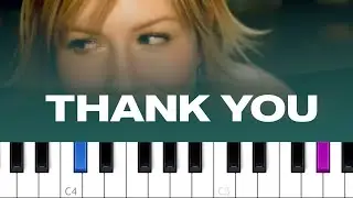 Dido - Thank You (piano tutorial)