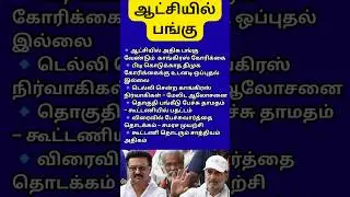 Government share issue: DMK intransigence &ndash; Congress holds meeting in Delhi | DMK Congress Allian...